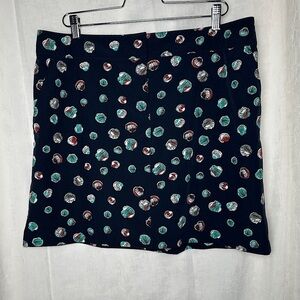 3/$20 💥 Izod Women’s Golf Skort Navy Nautical Seashell Preppy Tennis Pockets 14